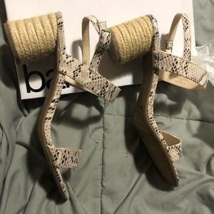 Bar III Womens Brooklin Leather Open Toe Casual